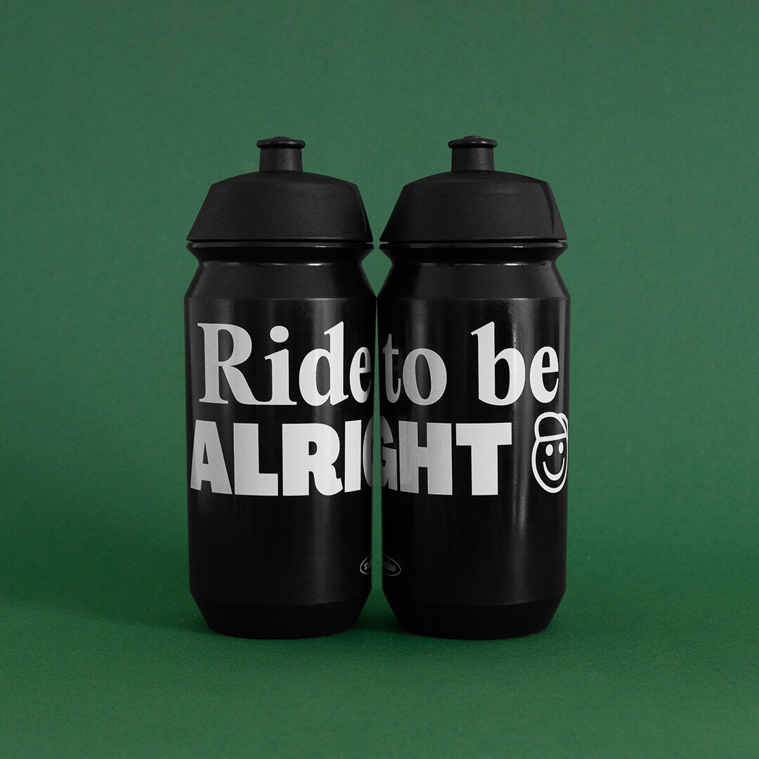 "Ride to be alright" Bidon, 500 ml Trinkflasche