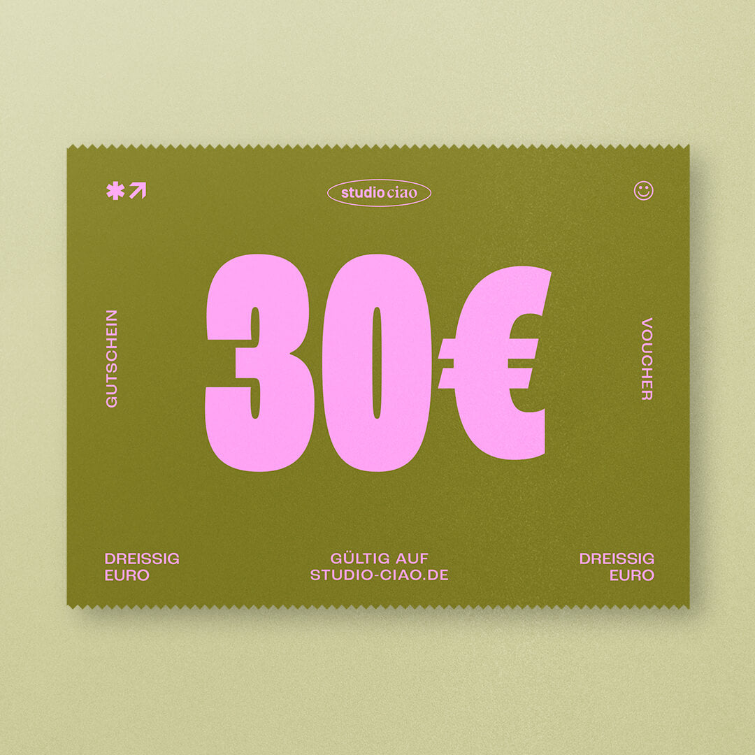 30€ Gutschein (digital) – studio ciao