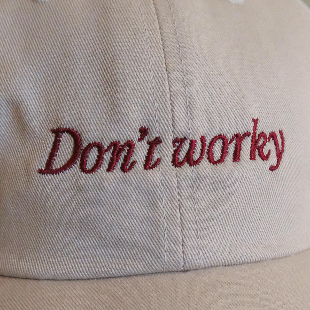 Don‘t worky, be happy Cap, beige – studio ciao