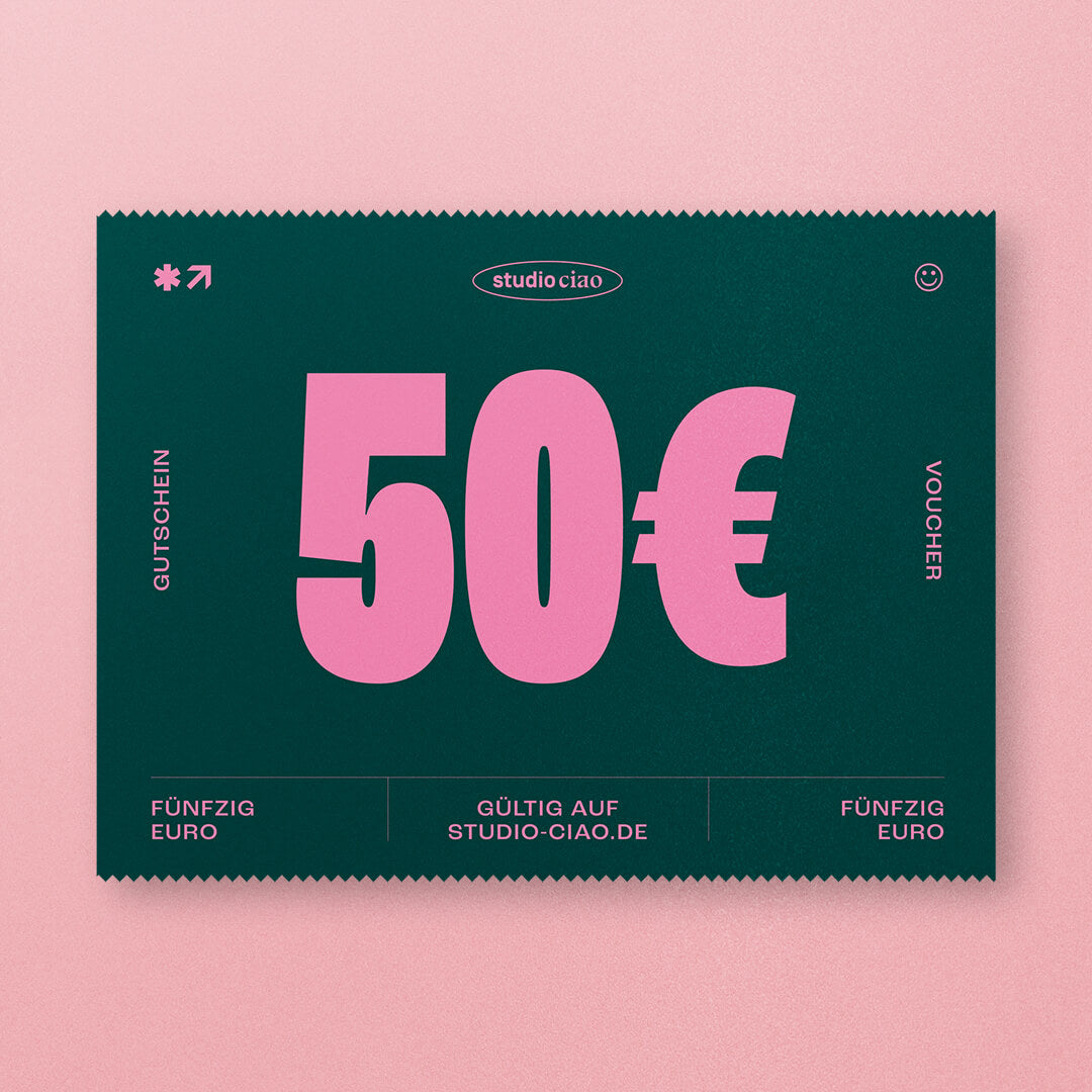 50€ Gutschein (digital) – studio ciao