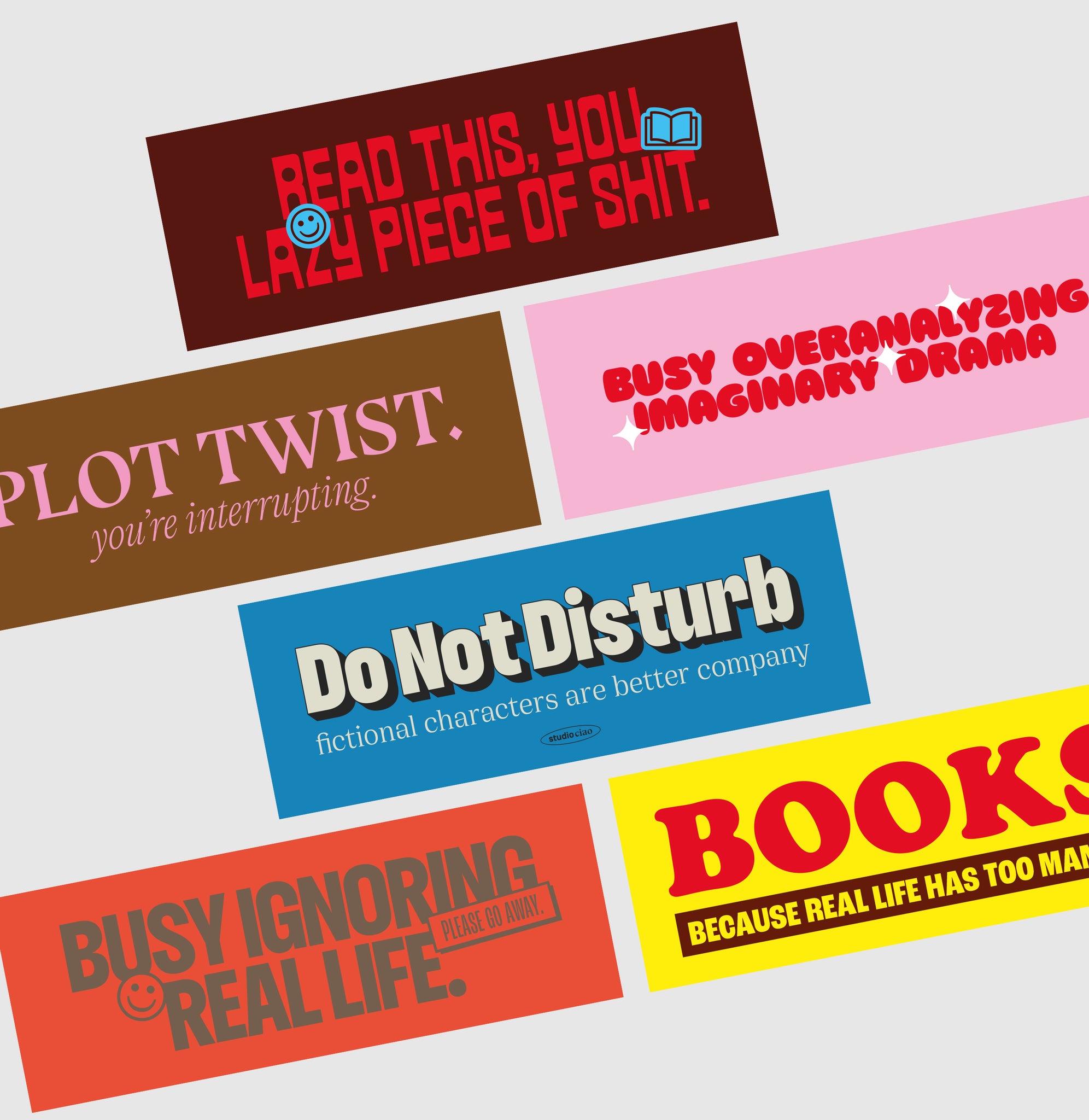 Lesezeichenset (bestehend aus 6 Lesezeichen) – studio ciao