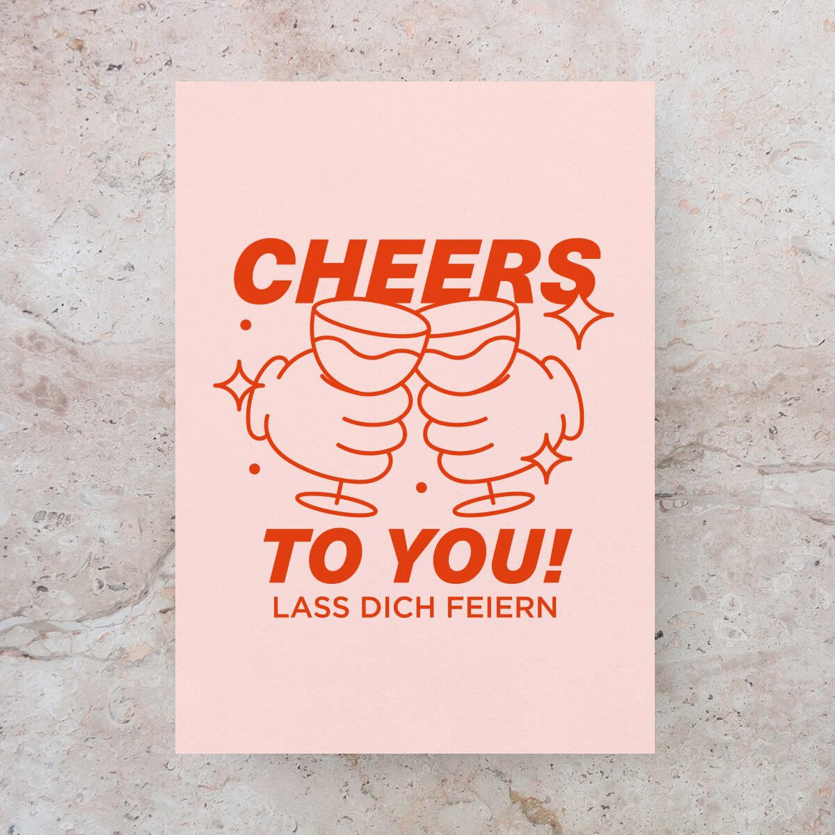 Cheers to you! Postkarte, Din A6 – studio ciao