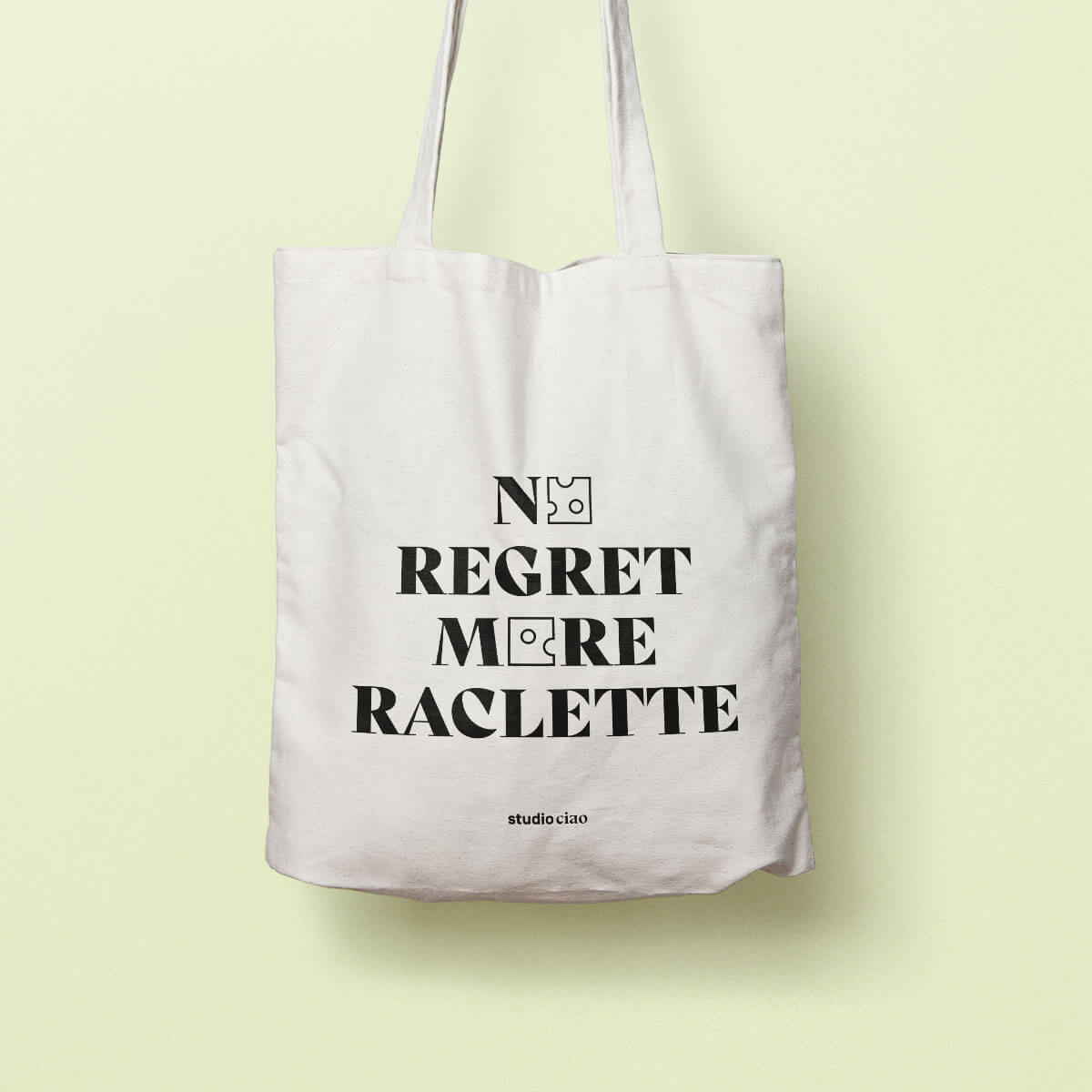 No Regret More Raclette Jutebeutel – studio ciao